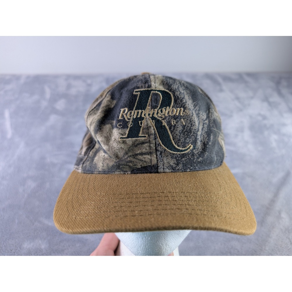 Remington Country Camo Hat Mens Adjustable Strapback Hunting Cap Made in USA OC